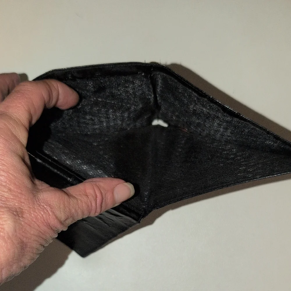 Black Eel  Leather Wallet